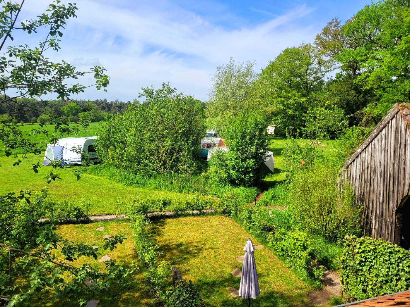 Kleinschalige camping Erve Punte in Twente